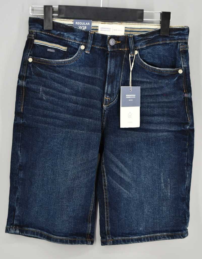Męskie jeansowe spodenki Springfield W28  R(eco)nsider water H2O laser