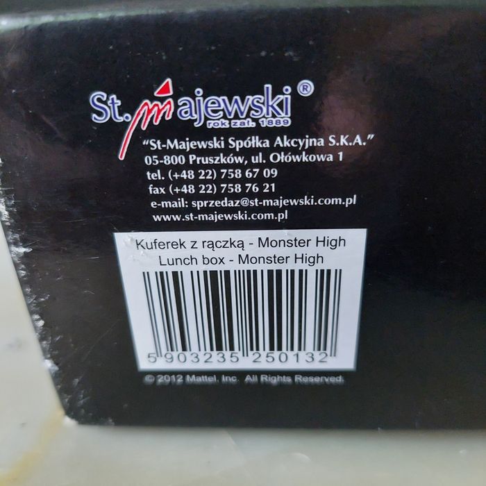 Kuferek na drobiazgi Monster High.