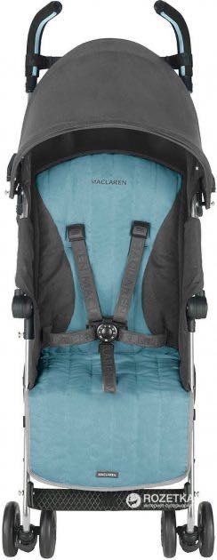 Коляска-трость Maclaren Quest Sport Charcoal/Citadel серый/голубой