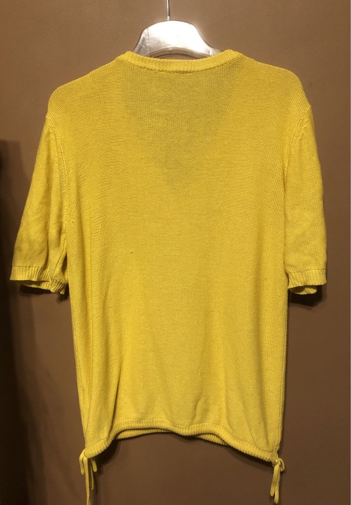 Sweter sweterek bonprix plus size duży rozmiar żółty musztardowy