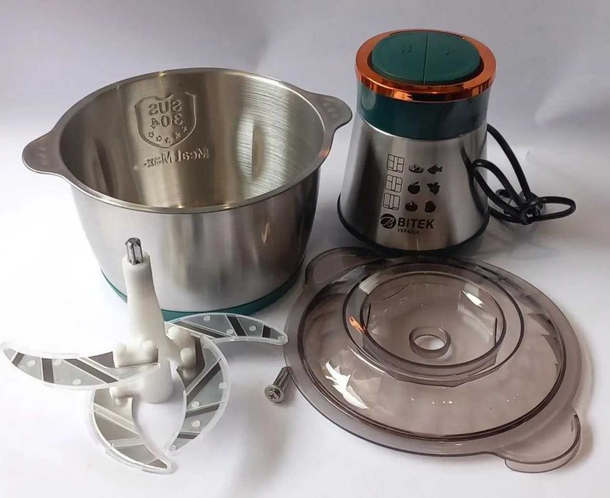 МОЩНЫЙ блендер BITEK BT-7019 1000 Вт/2 л/Кухонный комбайн/измельчитель