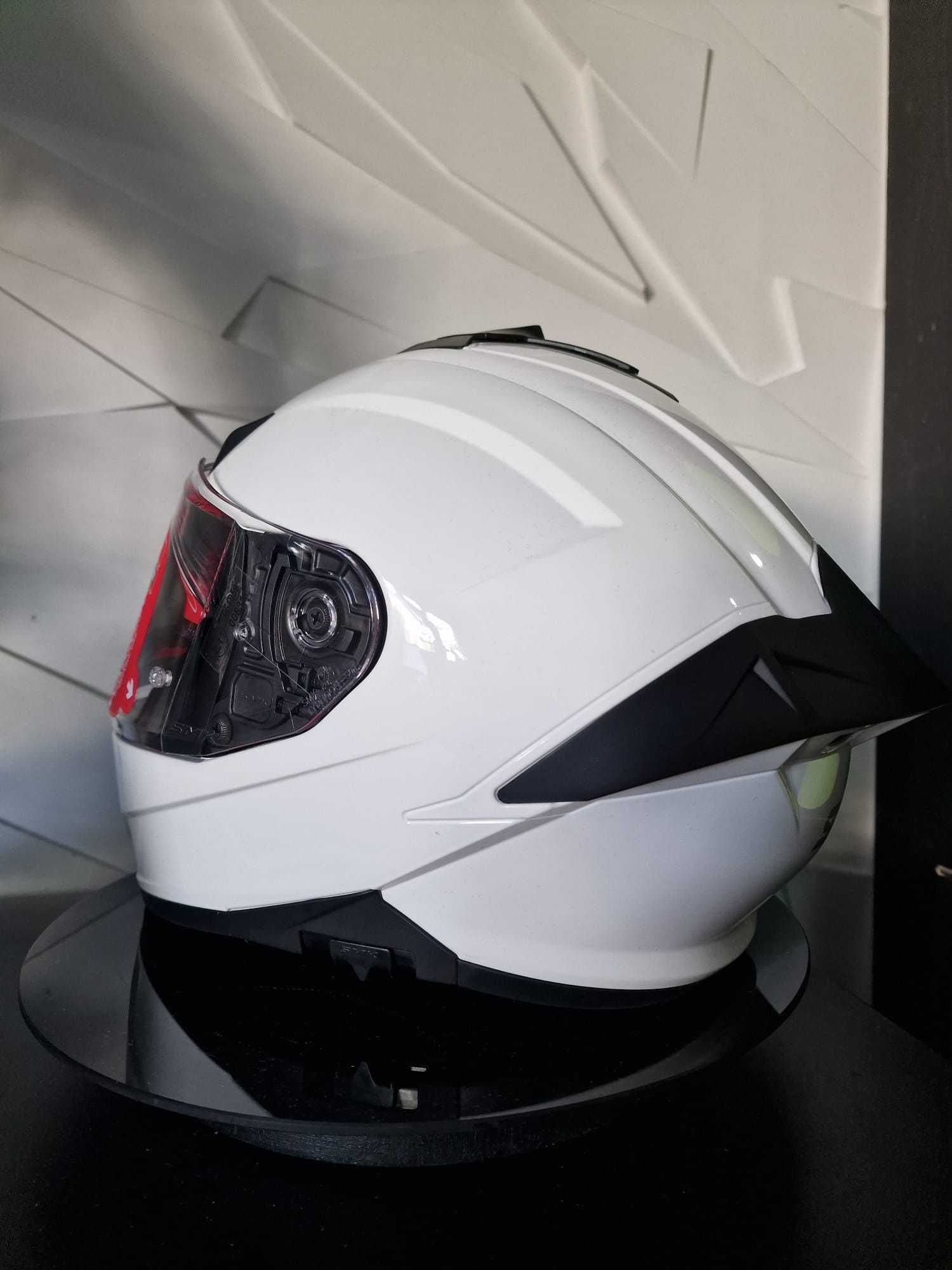 Kask SMK TYPHOON Blank White, blenda 'XS 'S 'M 'L 'XL sklep, GRATISY!