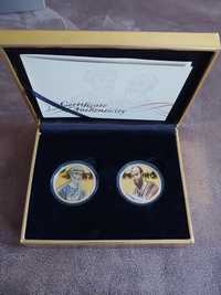Набор монет Святого Петра и Павла две унции серебра