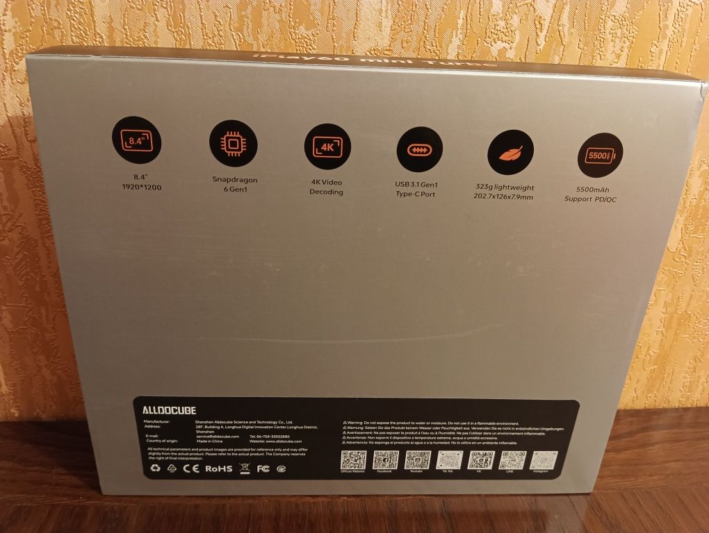 Планшет Alldocube Iplay 60 mini turbo