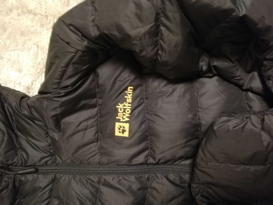 kurtka puchowa Jack Wolfskin M 38 czarna kurtka puchowa M 38 700 cuin