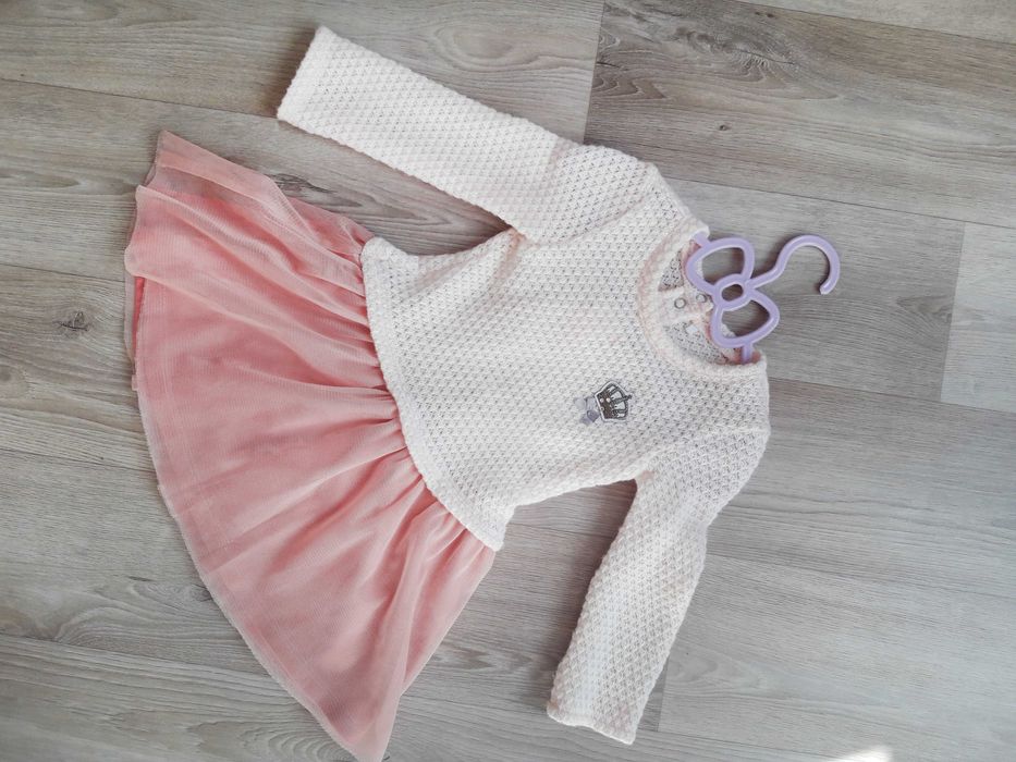 Детское платье зимнее bembi 12-18 мес