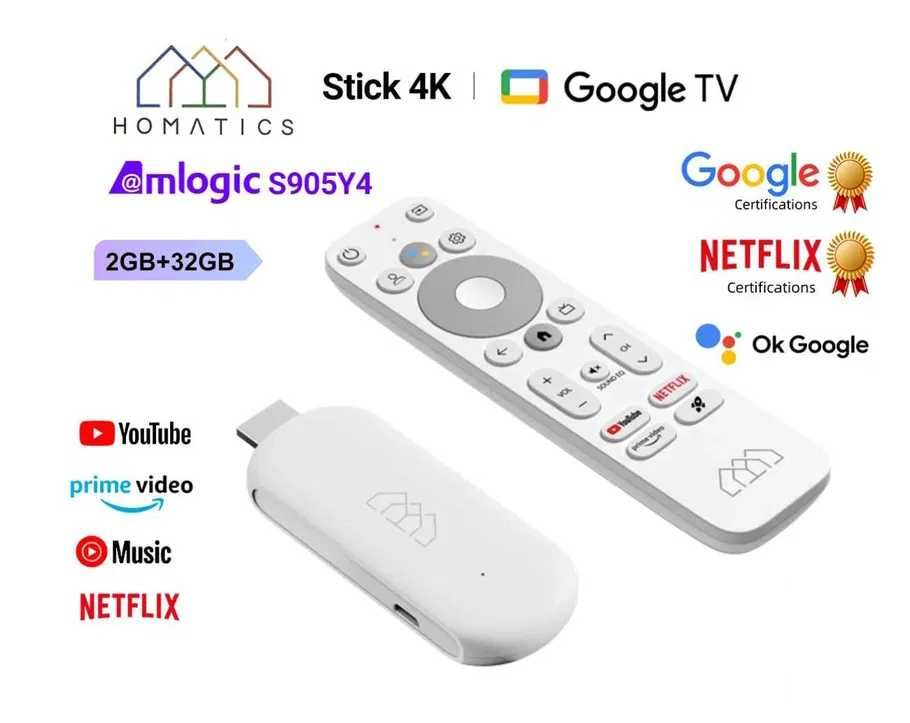 Homaticks stick 4K - 2/32GB. S905Y4