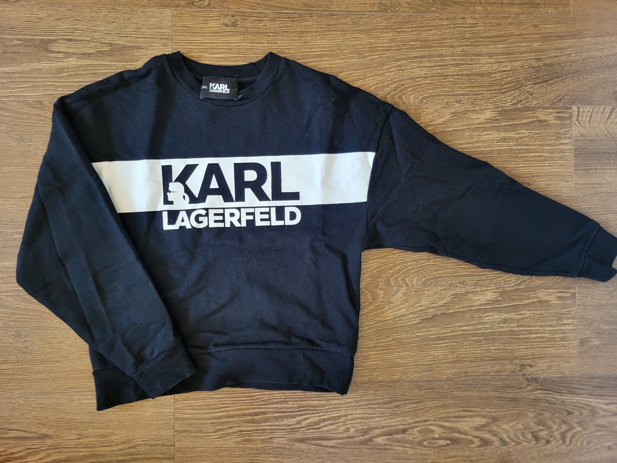 Czarno-biała bluza Karl Lagerfeld, rozmiar S