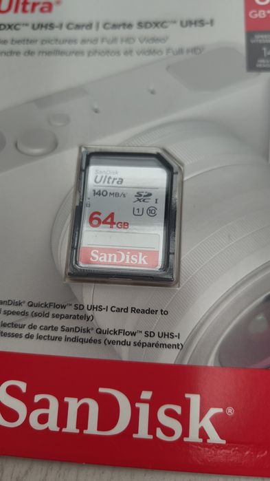 Karta pamięci NOWA SanDisk 64GB Ultra SDXC UHS-I
