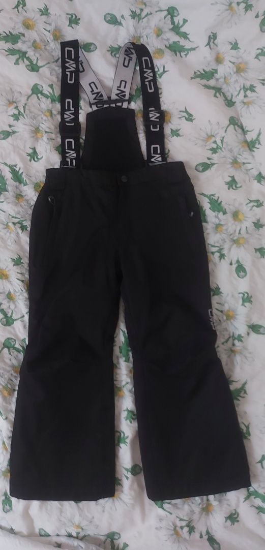 Spodnie na szelki cmp 110 czarne uniwersalne