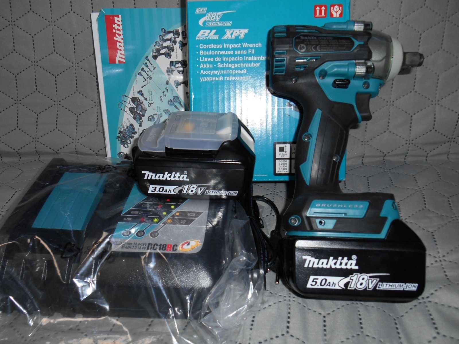 NOWY i MOCNY klucz MAKITA DTW 300 BL 18V- made in Anglia. akum. ladowa