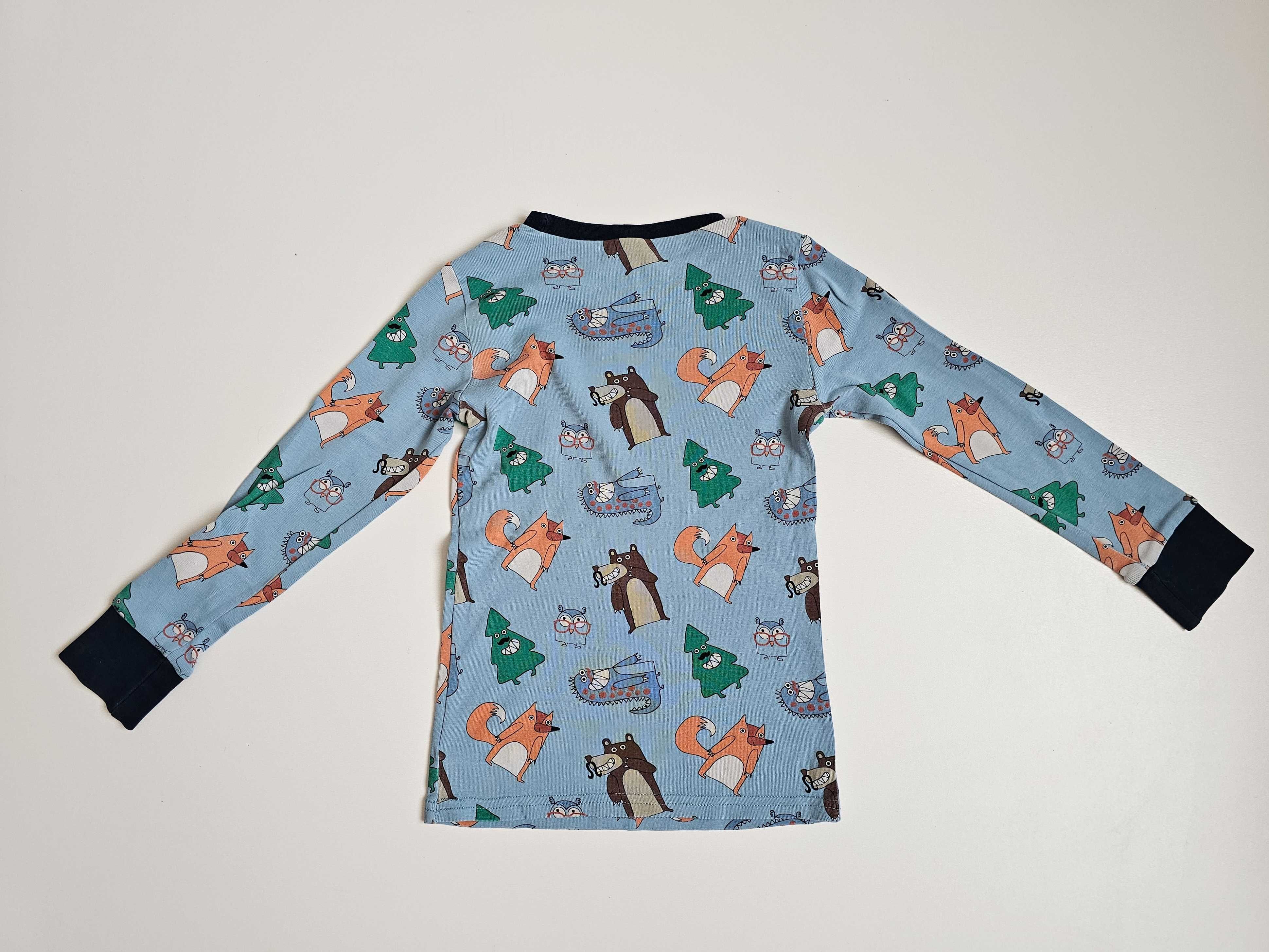 Piżama leśne zwierzęta forest dwuczęściowa 110/116 H&M