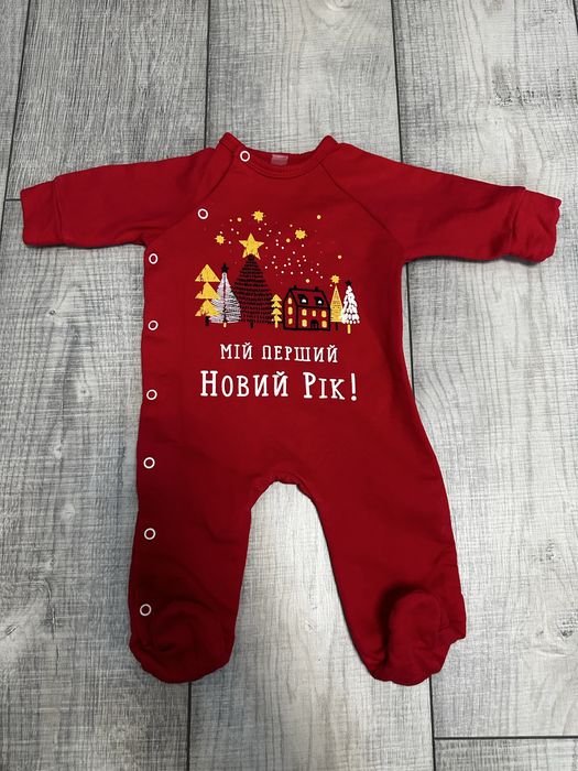 Чоловічок Мій перший Новий рік на немовля 1-3 місяці