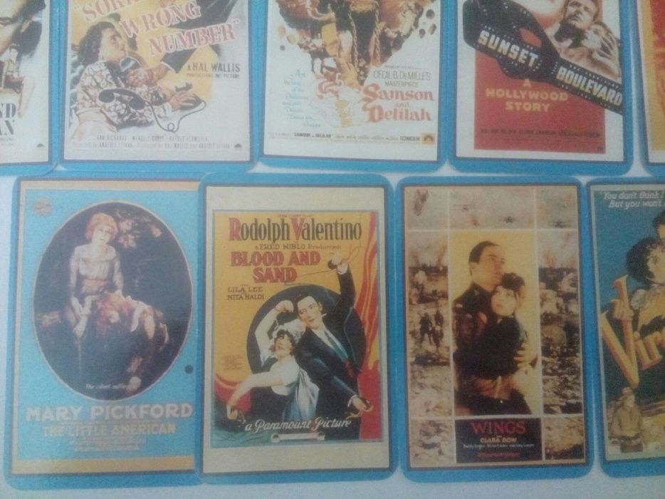 Calendários de Bolso, de 1989 coleção de sucessos do cinema.