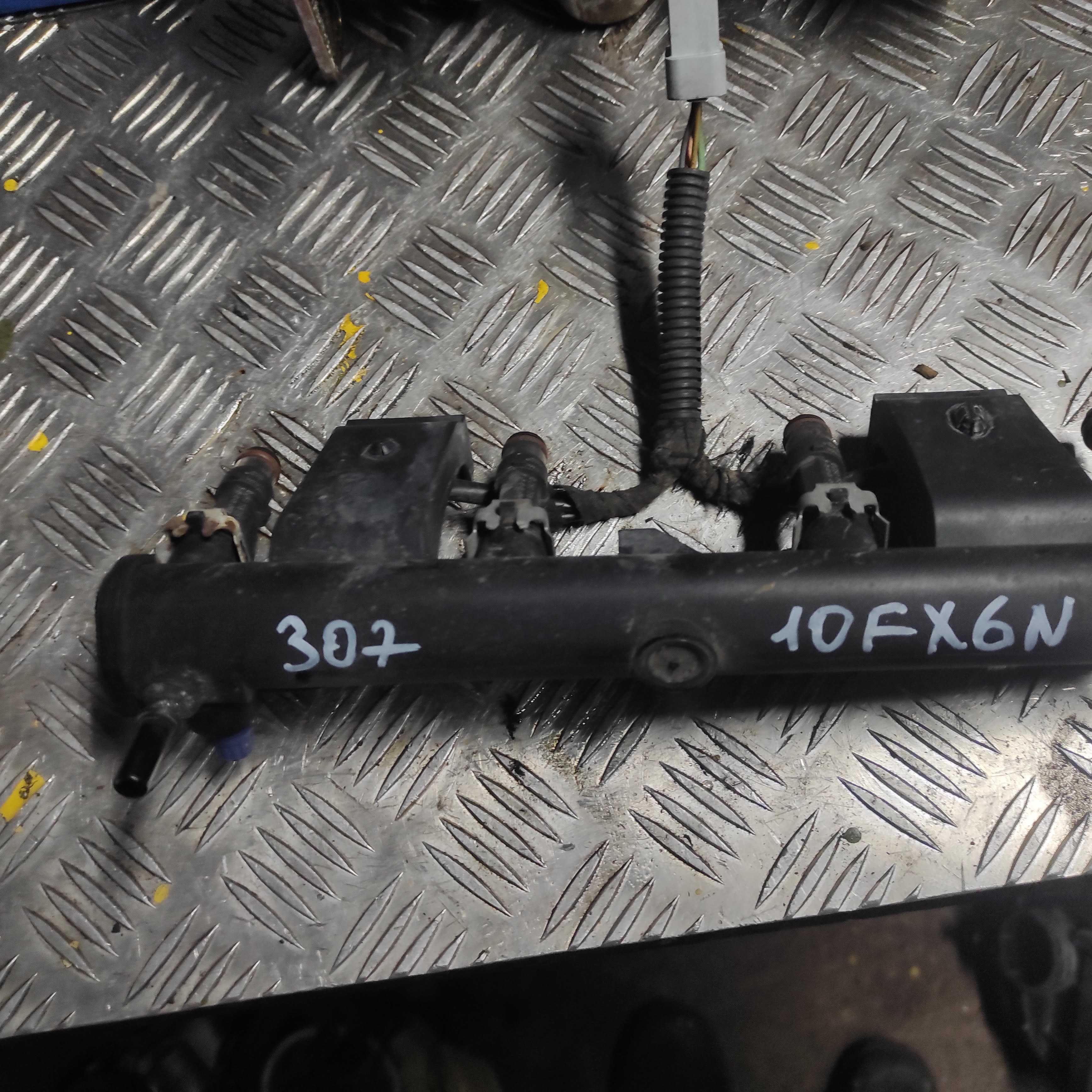 Listwa Wtryskowa Wtryski Peugeot 307 1,6 16 V Komplet  0280,158,057