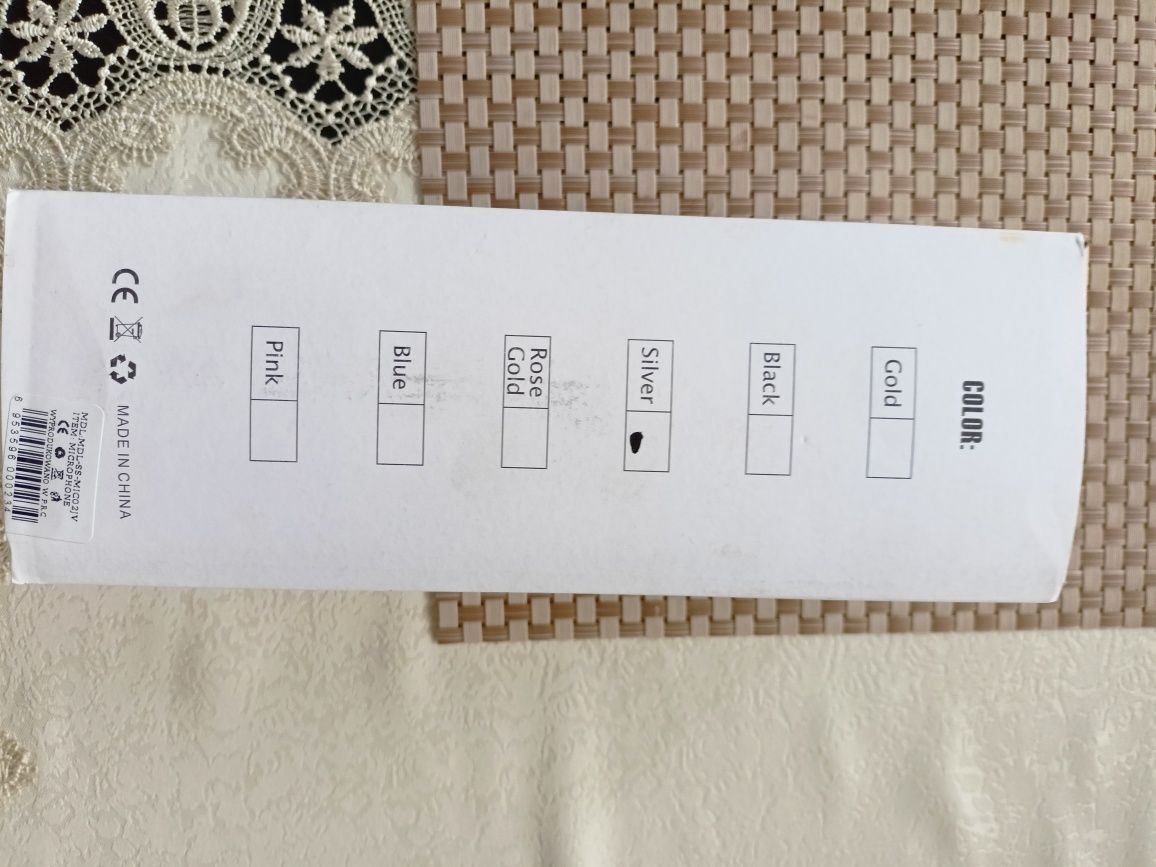 Mikrofon bezprzewodowy USB kolor srebrny