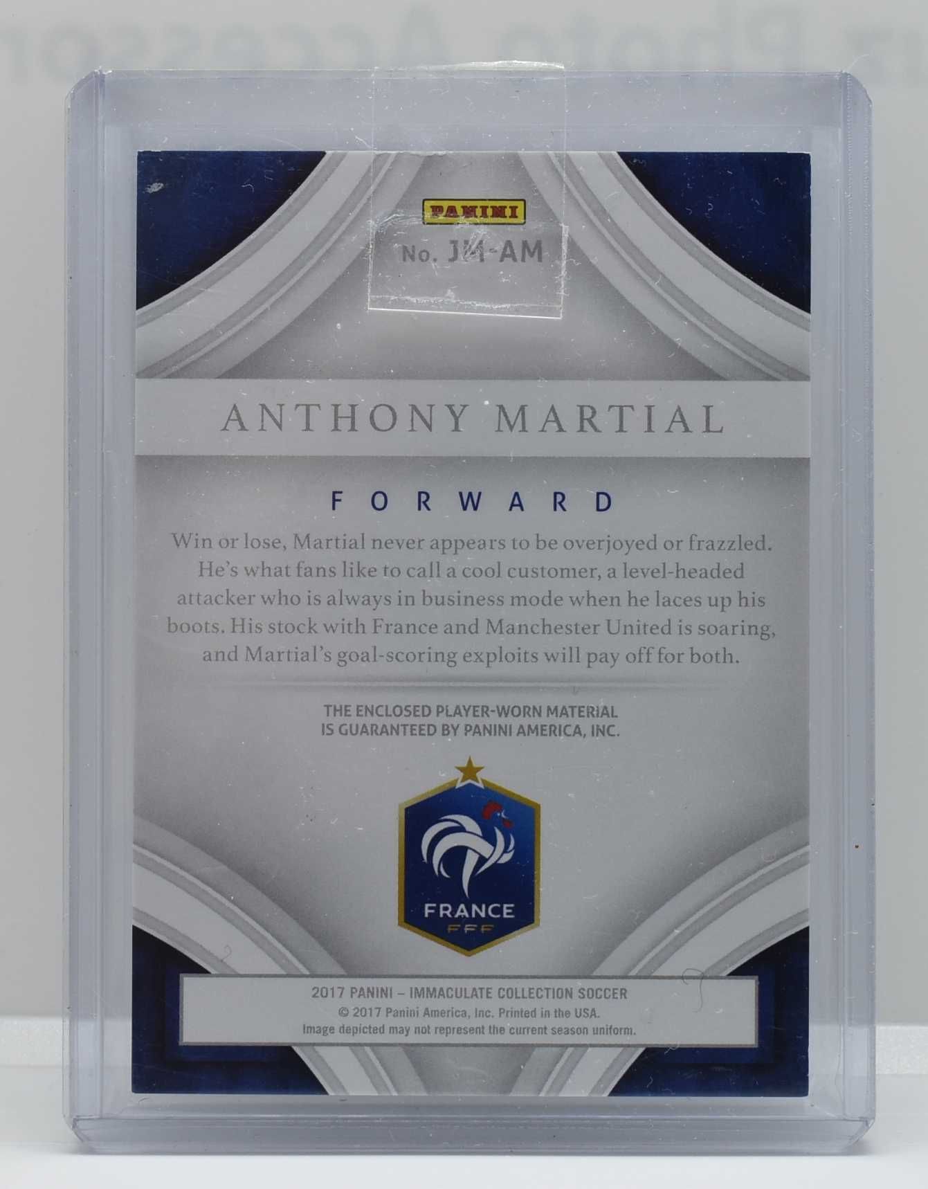 Karta Panini Immaculate Anthony Martial JM-AM 2017 Jumbo