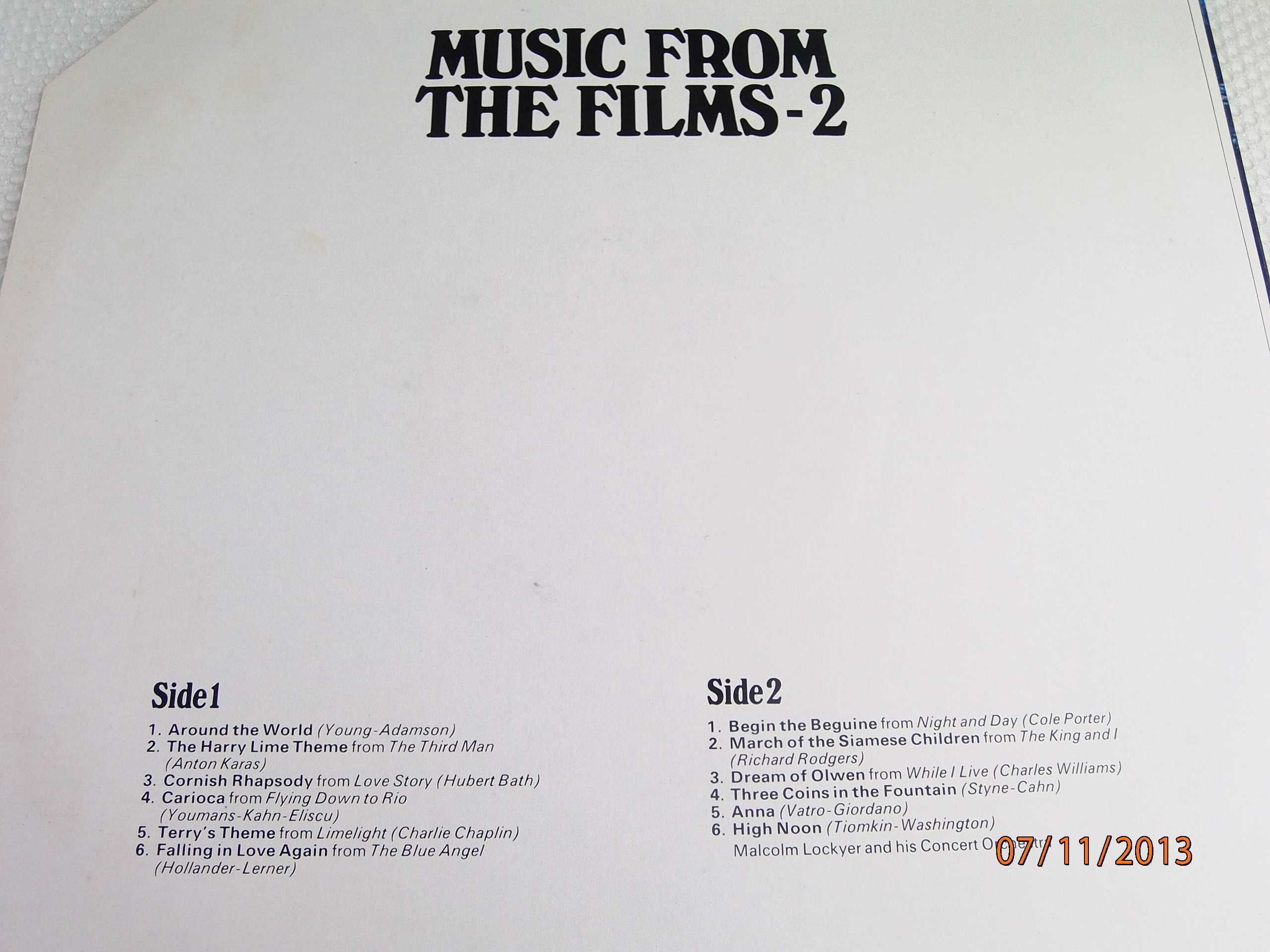 Discos Music from the Films I e II