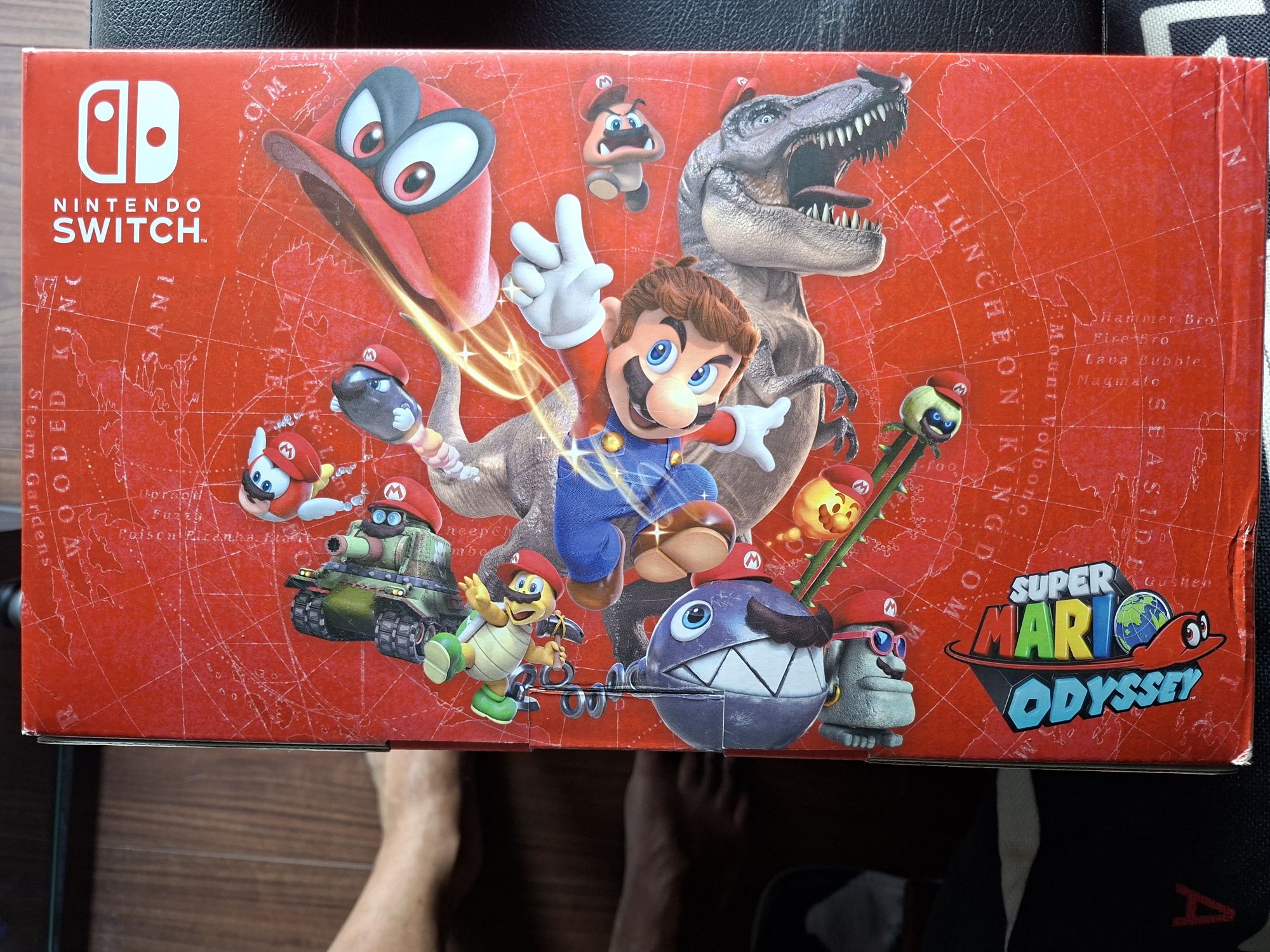 nintendo switch mario edition em excelente estado completa em caixa