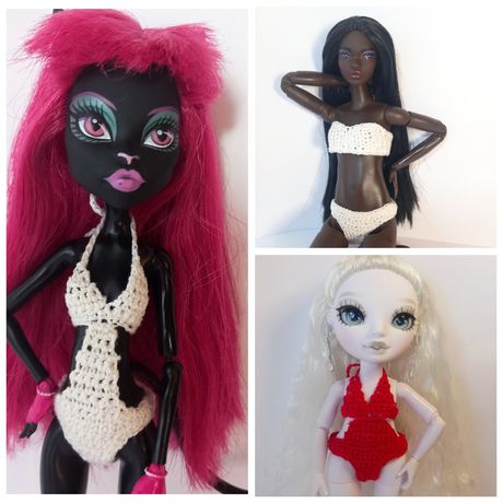 Купальники для ляльок Monster high, Rainbow high та Barbie