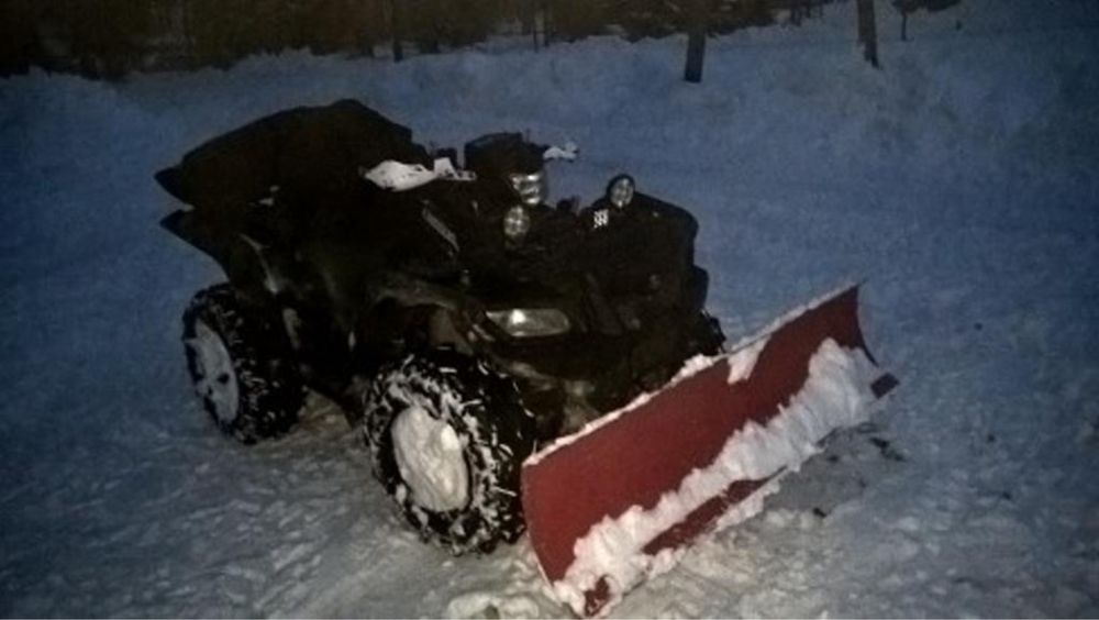 Pług do sniegu do quada Suzuki kingquad dedykowany szybki montaz