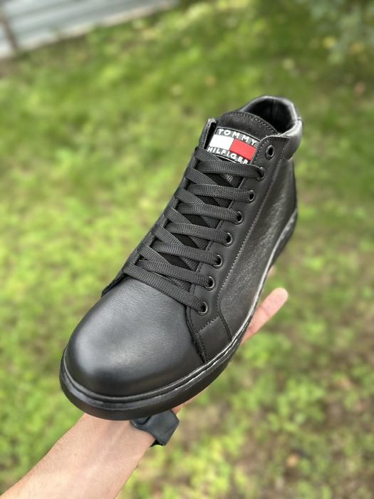 Кожаные, зимние ботинки Tommy Hilfiger последние размеры 41,42,43