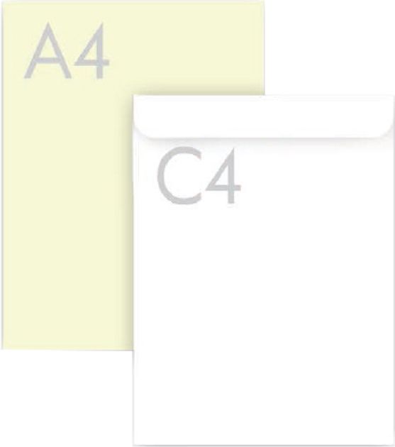 Конверти Україна С4 SKL Білий