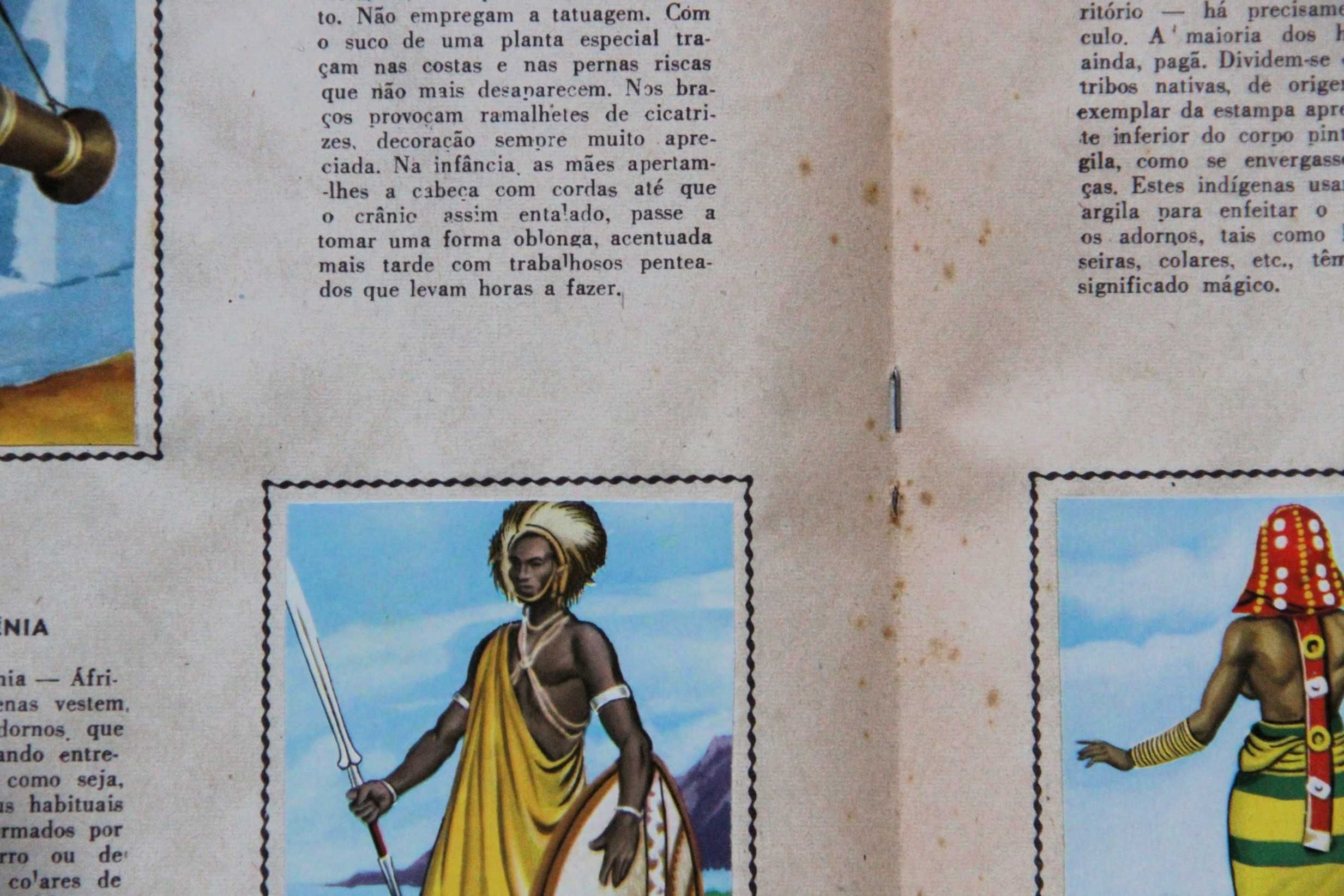 Caderneta de cromos - Trajos Típicos de Todo o Mundo - 1958