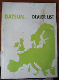 DATSUN - Antiga Lista de Representantes na Europa