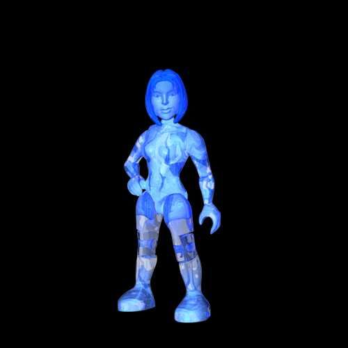 Cortana figure Halo wars Ultra Rare Mega Bloks