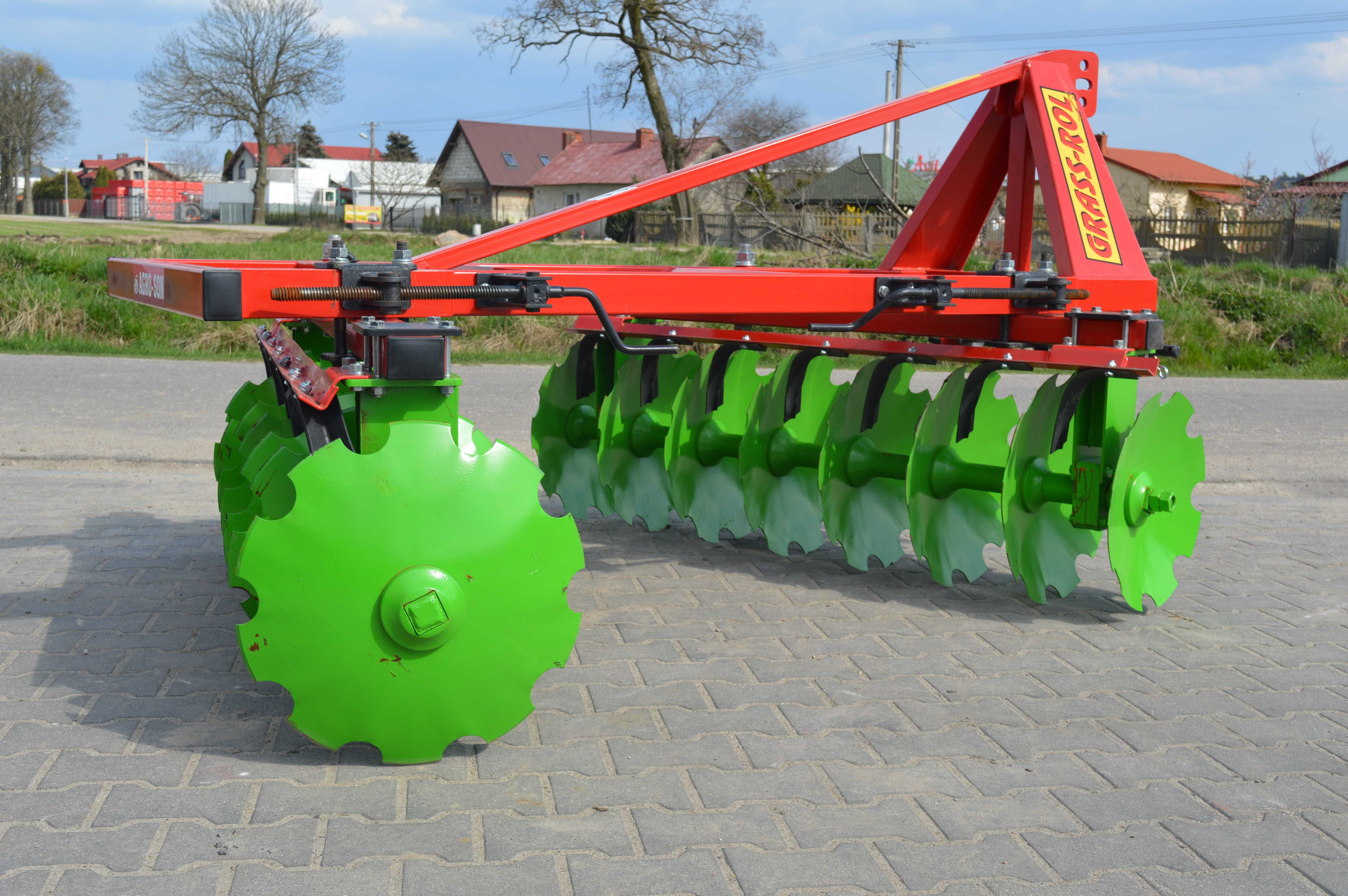 Brona Talerzowa 1,6m/3,15 V2 X GRASS-ROL OSKAR borowa solidna