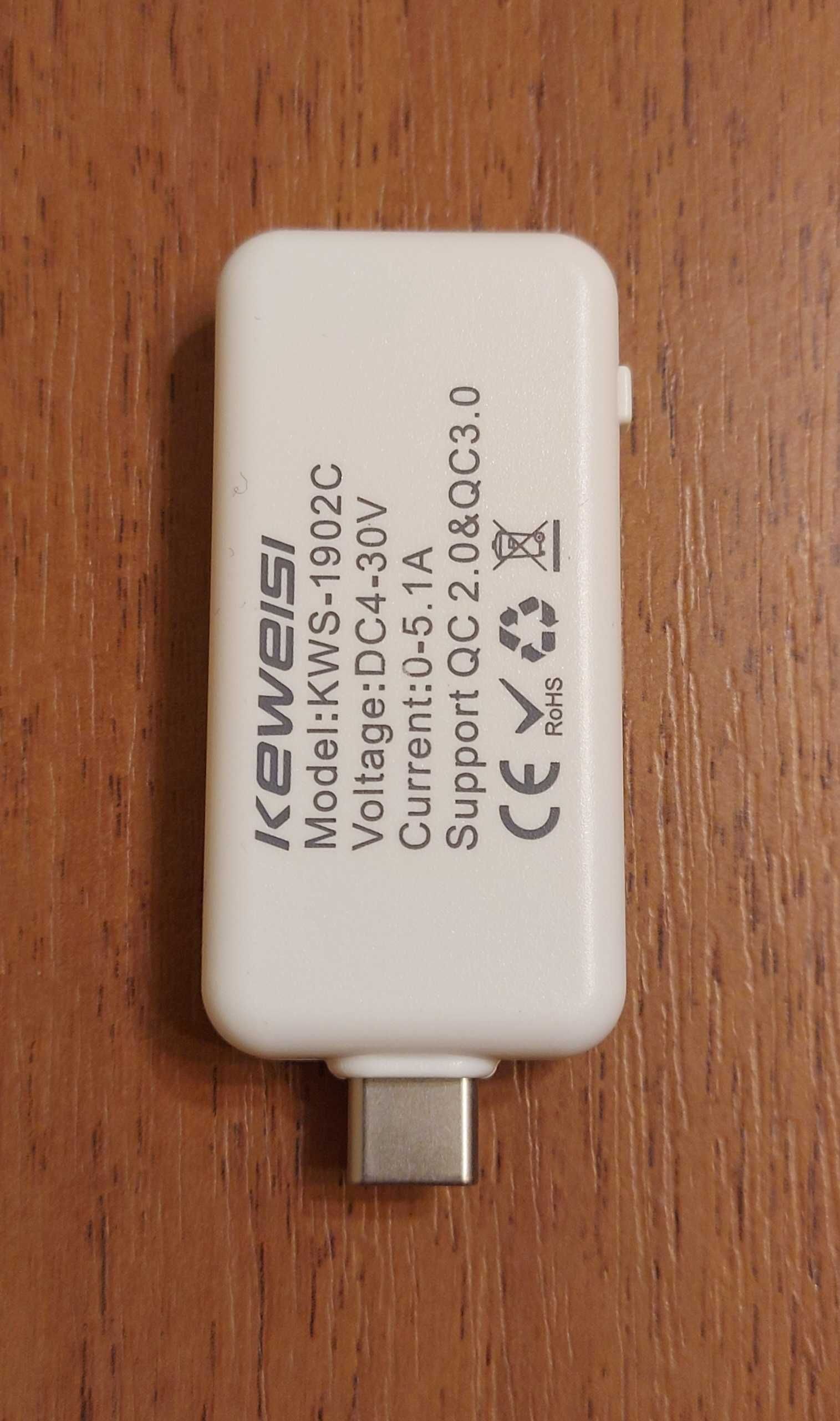 USB тестер KWS-1902C Type-C цветной экран