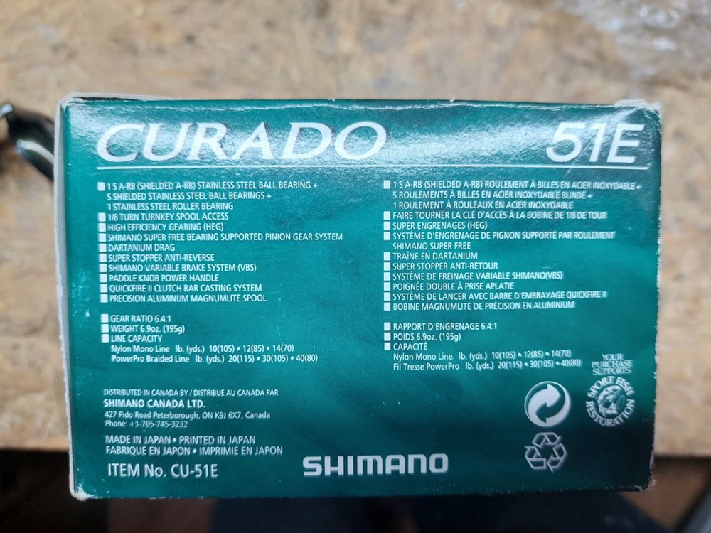 Shimano Curado E51 + szpulka Avail