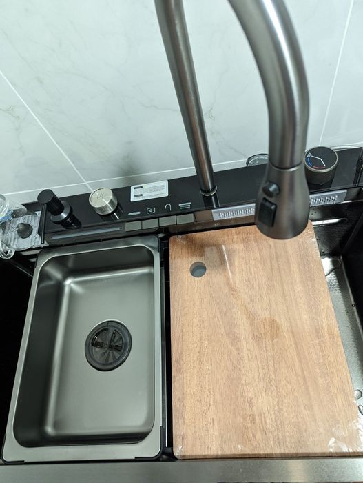 Мийка кухонна багатофункціональна з нержавіючої сталі "Водоспад"