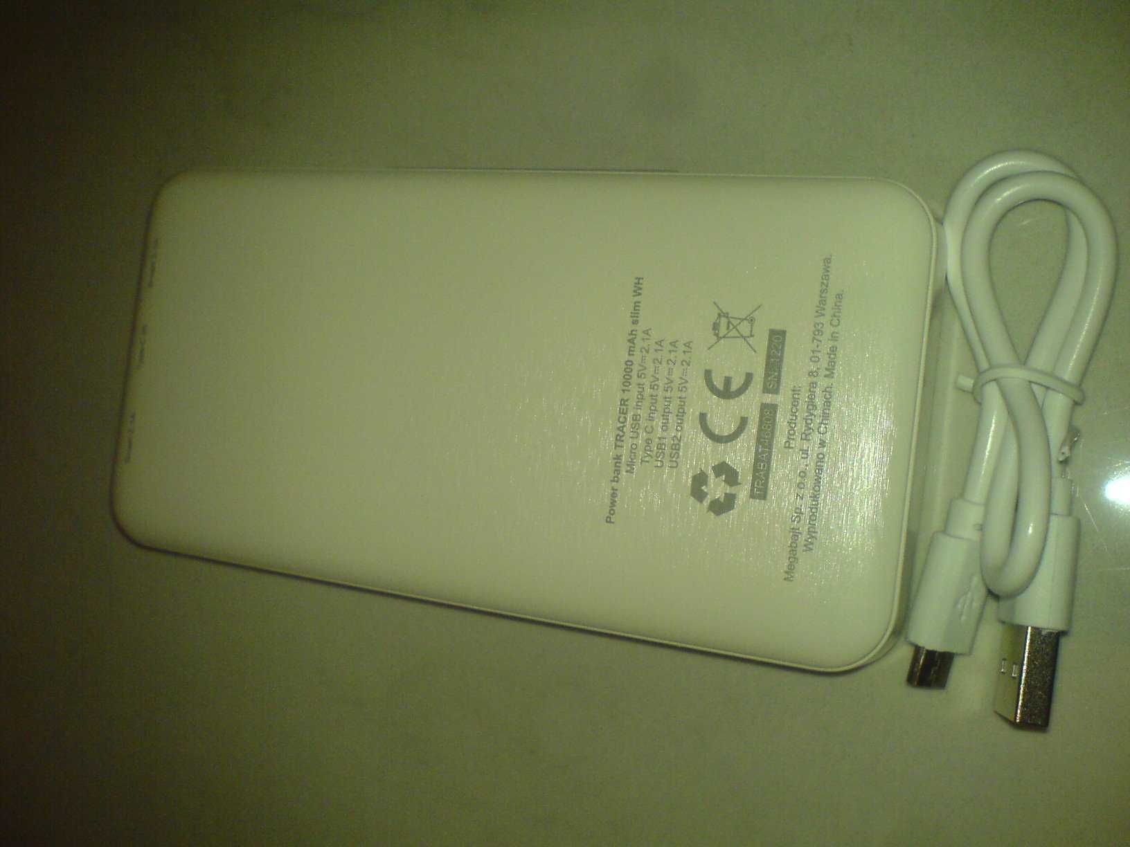 Power Bank Tracer Przenośny Akumulator 10000 mAh NOWY NIEUŻYWANY OPAKO