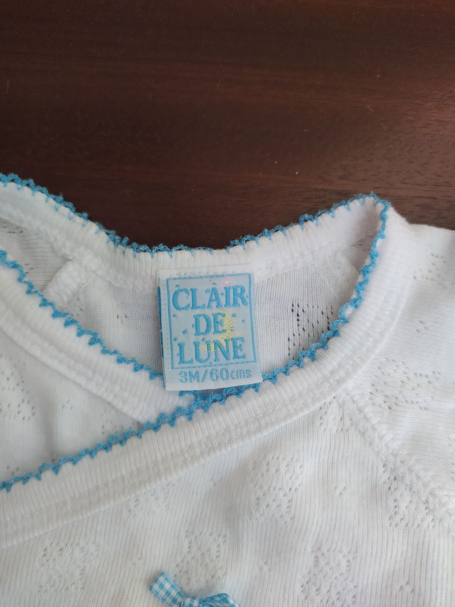 Body com ursinhos marca Clair de Lune 3 meses 60 cm