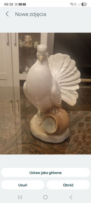 Porcelana M Reqena/Hiszpania  gołąb