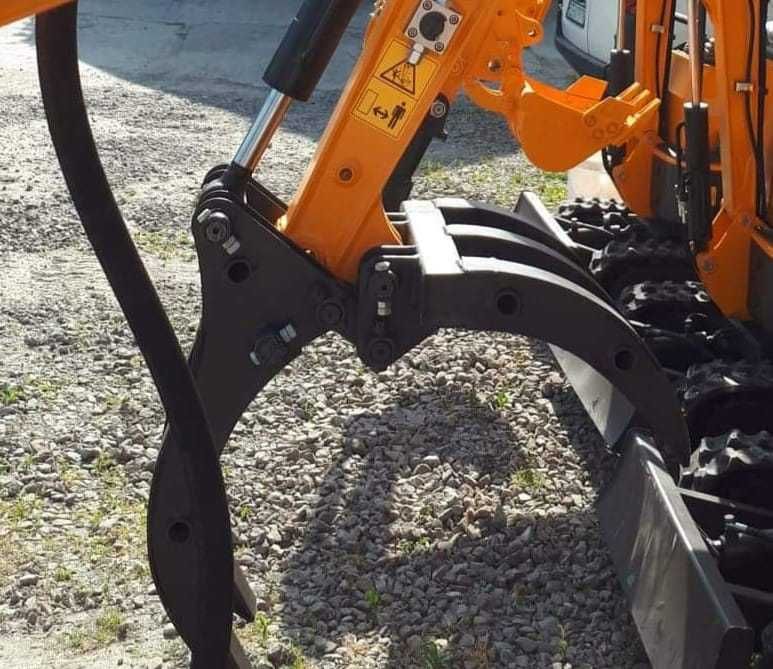 Nowy Chwytak do kostki drewna krawężniki do minikoparki JCB Cat Kubota