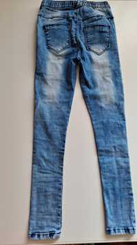 Spodnie jeans dziewczęce r.134