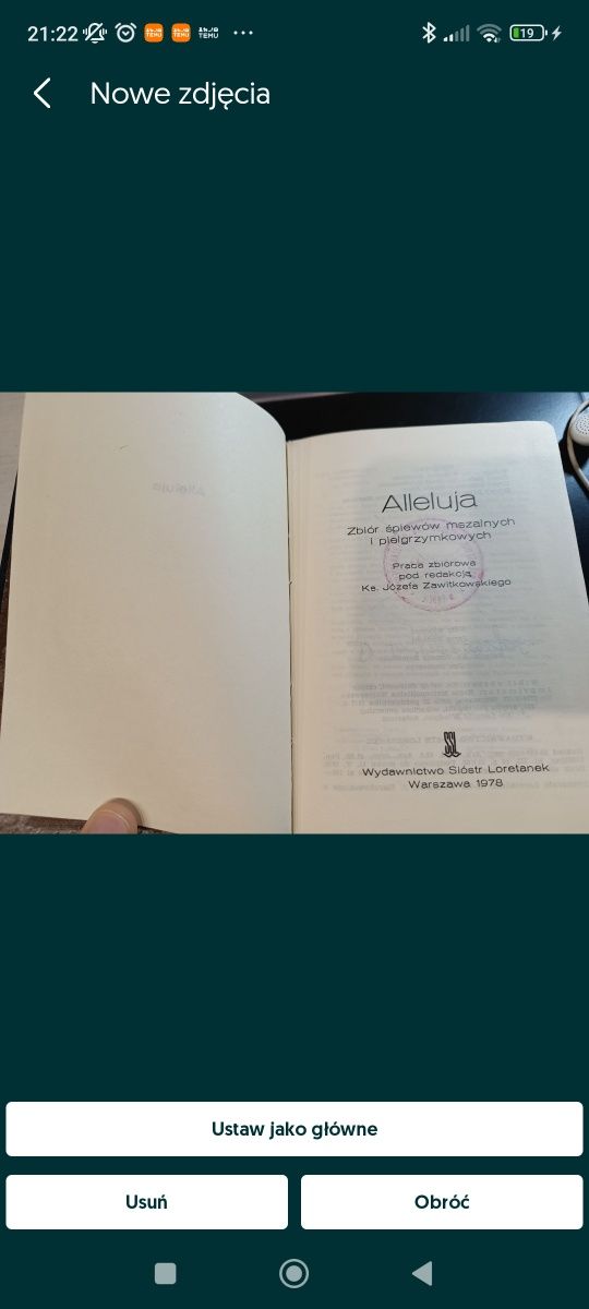 Śpiewnik Alleluja siostry Loretanki organy chór nuty kościelne