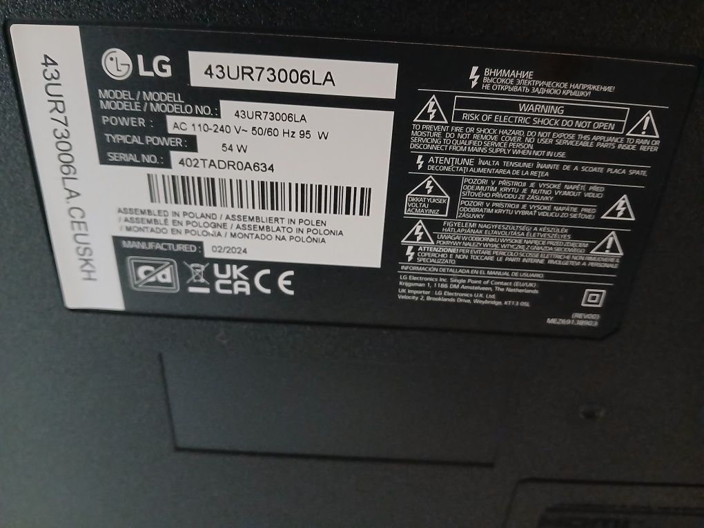 Televisão LG 43'