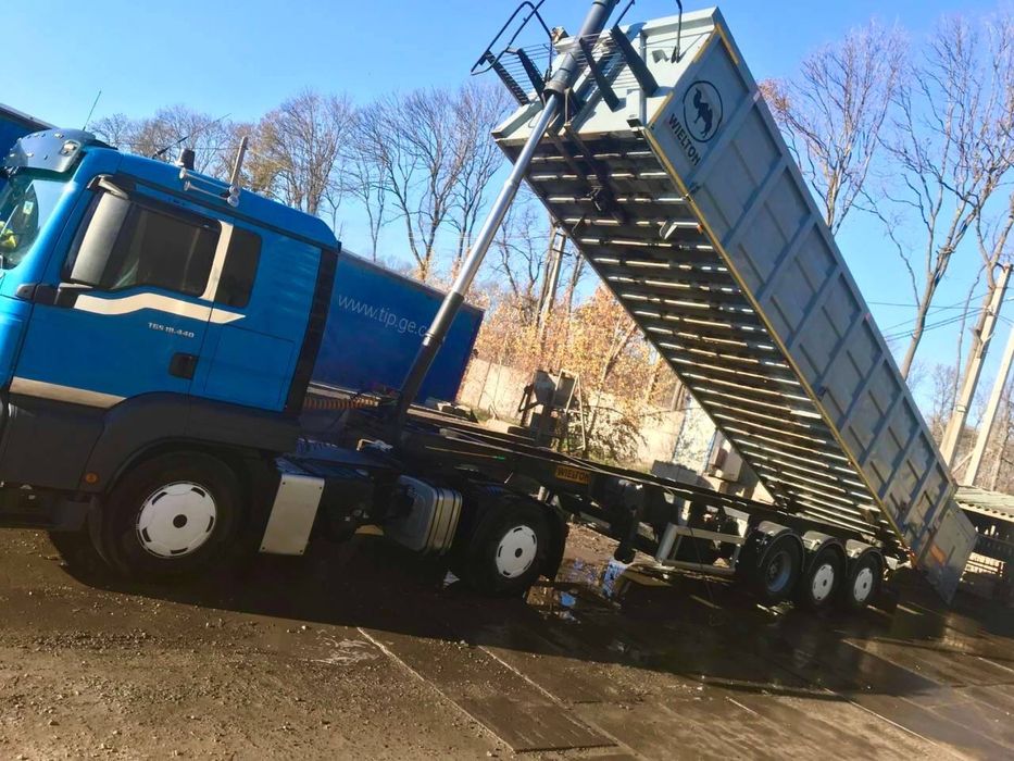 Комплект з роботоюWielton самоскид 38 кубів фура тягач прицеп самосвал