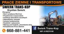 Prace ziemne Sieci i przyłącza Wod-Kan,drenaże,zbiormiki,oczyszczalnie