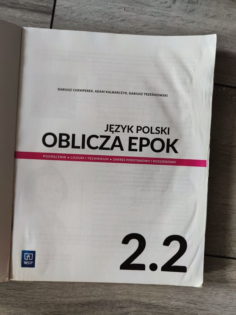 Język polski Oblicza epok 2.2