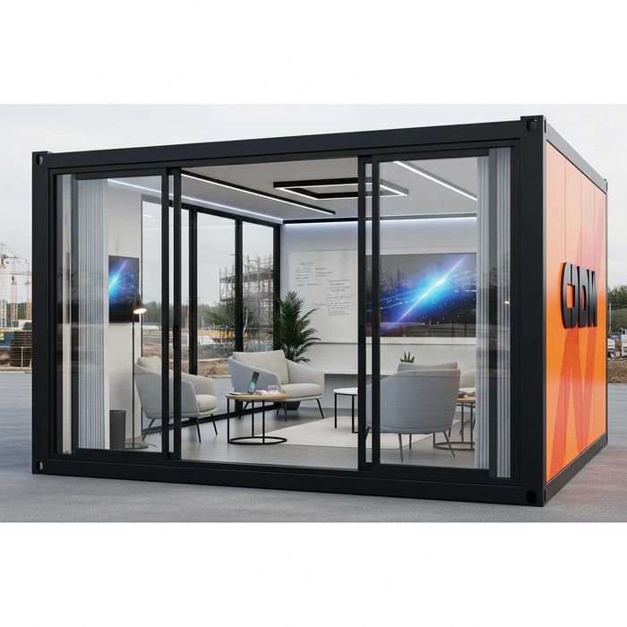 Pawilon mobilny kontener handlowy, sklep, biuro, kiosk, fast food