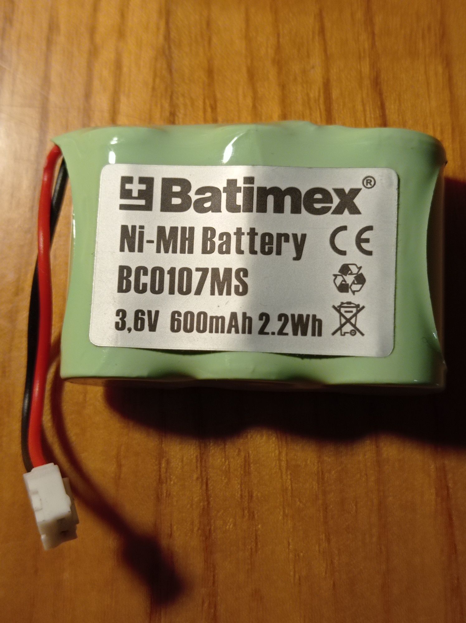 Akumulator NiMh 3,6V/600mAh
