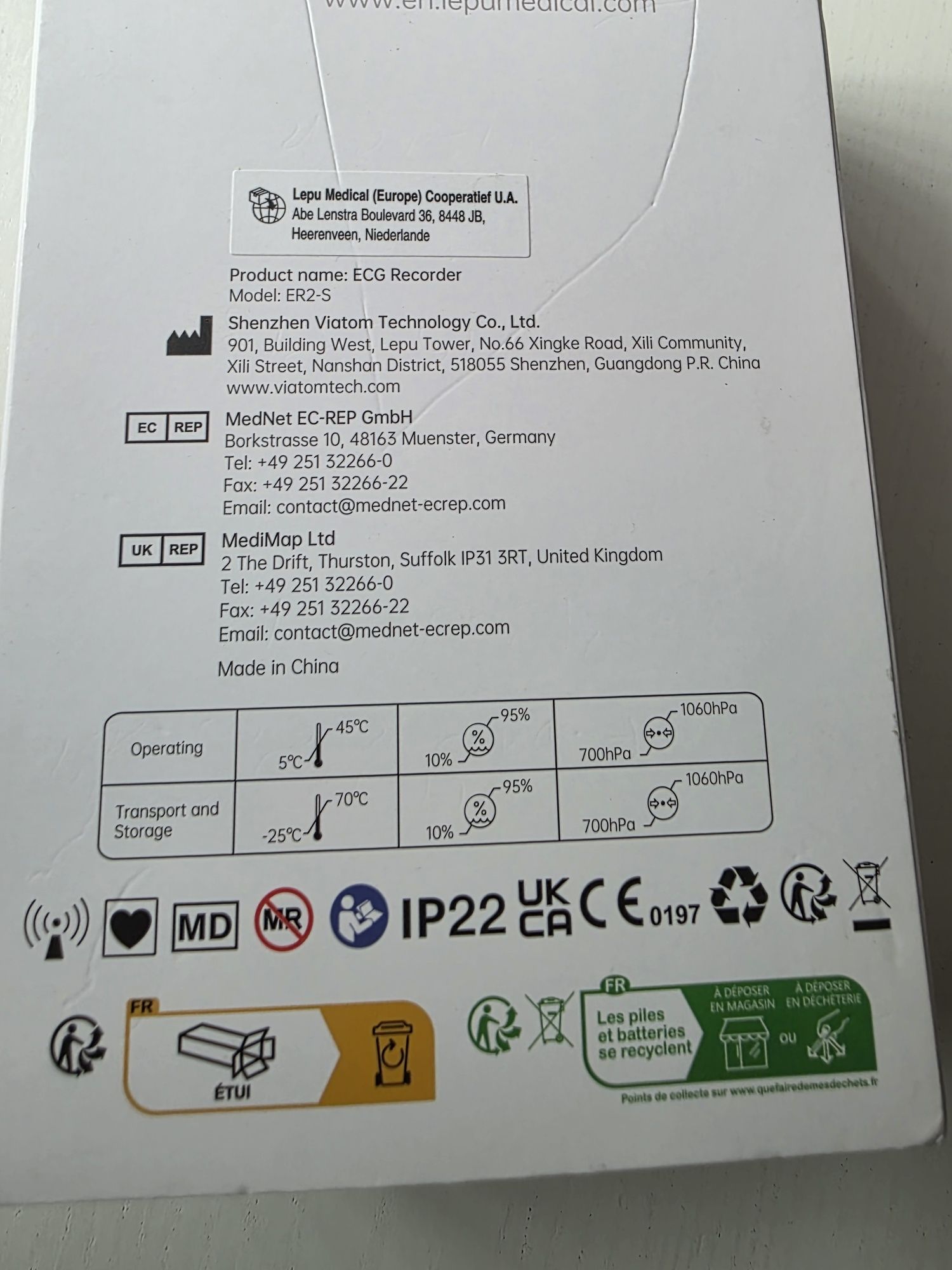 Monitor ECG Bluetooth LEPU MEDICAL