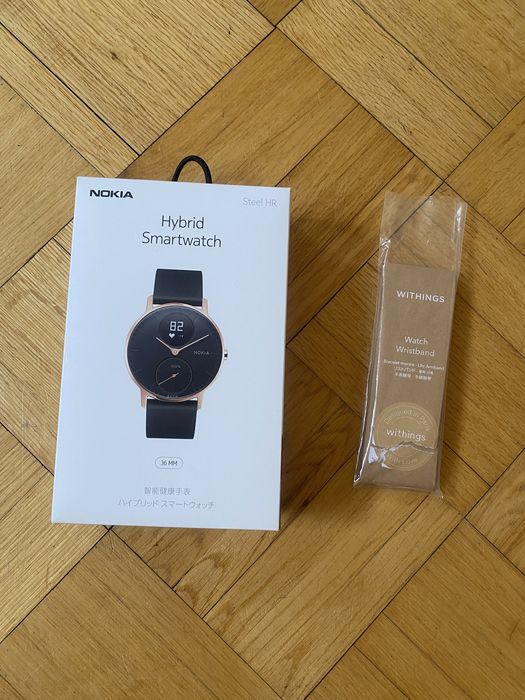 Smartwatch Withings/Nokia Steel HR złoty