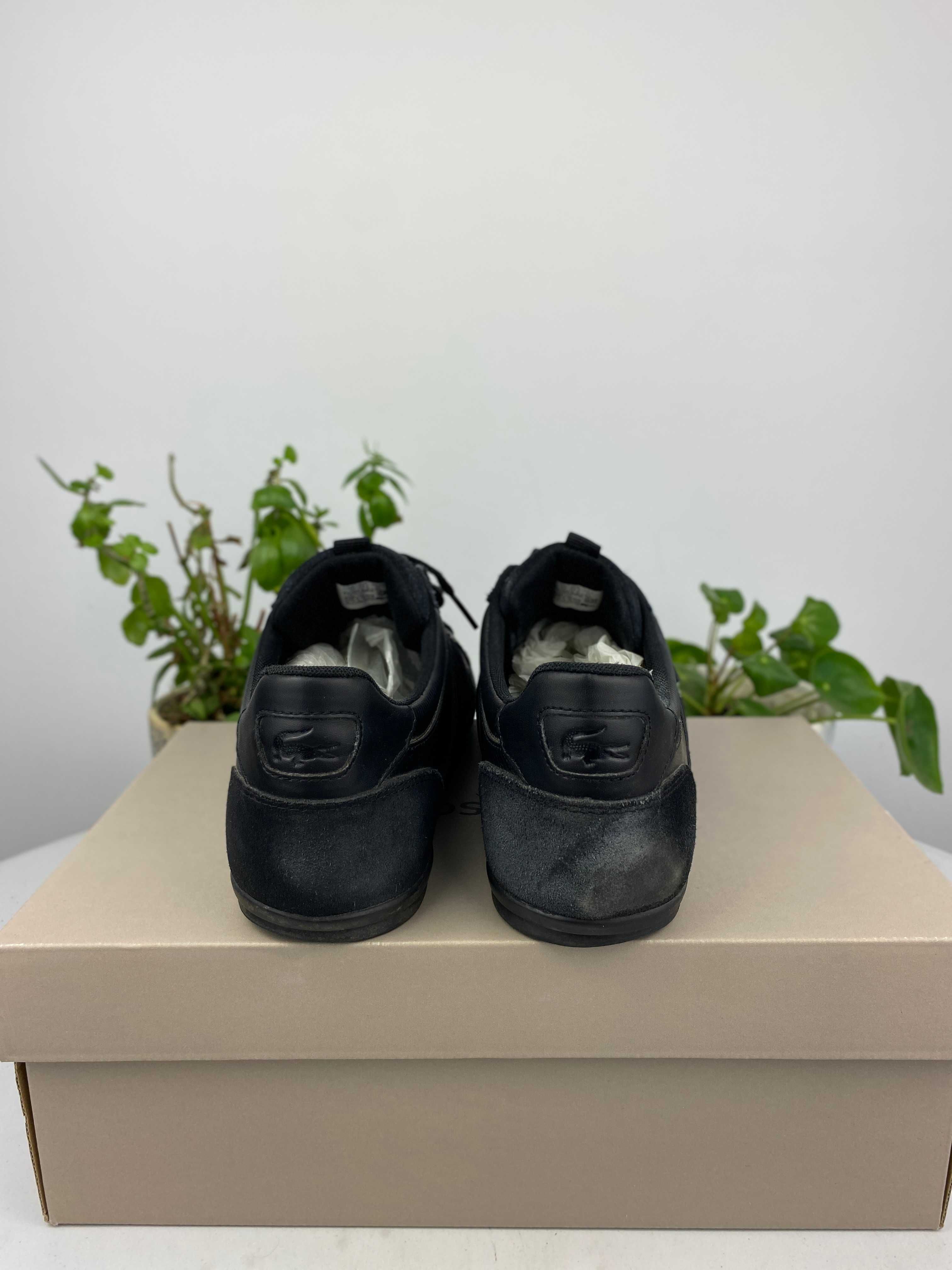 czarne buty sneakersy lacoste chaymon bl22 2 cma r. 44,5 n225