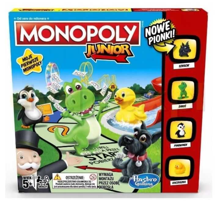 Monopoly Junior gra planszowa dla dzieci 5+ super stan super cena!